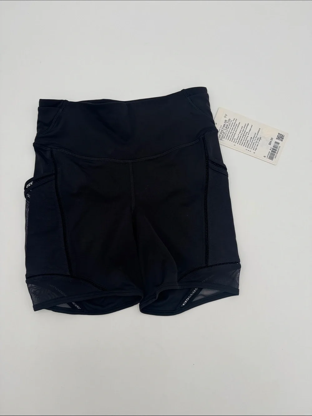 lululemon athletica Black High-Rise Bike Shorts with Side Pockets